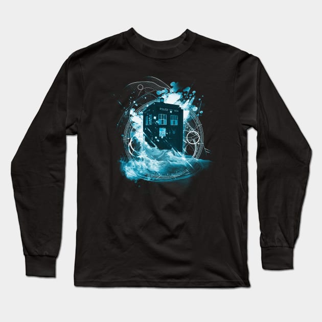 waves of space and time Long Sleeve T-Shirt by kharmazero